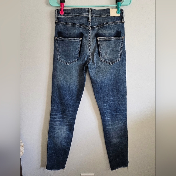 Citizens Of Humanity Distressed Skinny Jeans - Raw Hem Denim - Picture 2 of 9